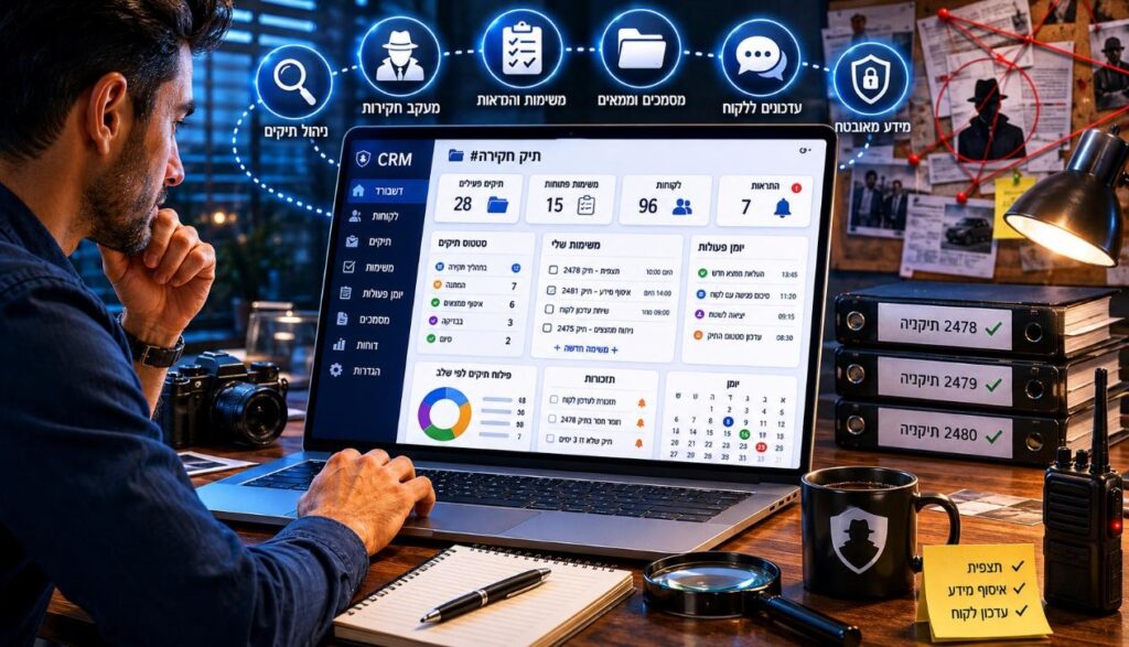 בניית מערכות CRM למשרדי חקירות
